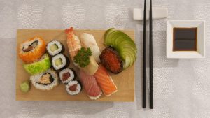 Canapé de sushi au concombre